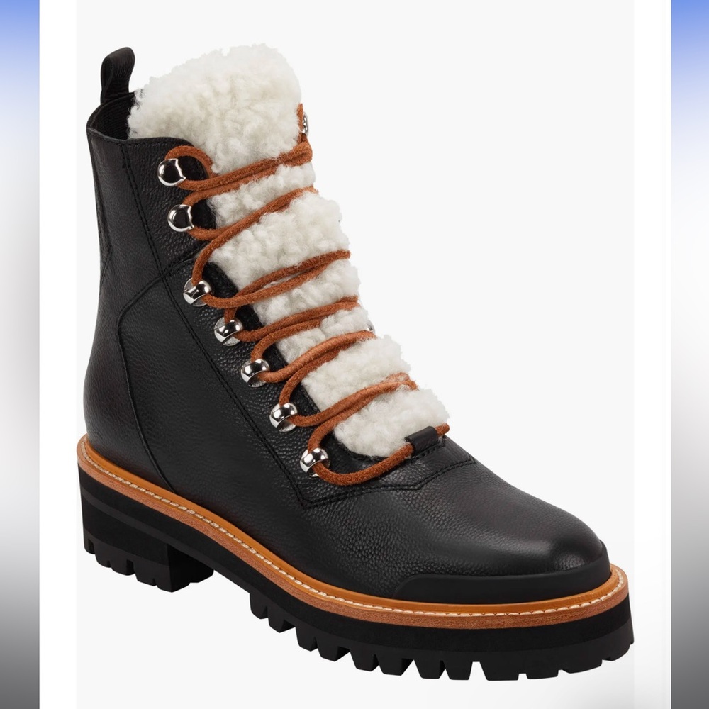 Marc Fisher LTD Izzie Genuine Shearling Lug Sole Boot